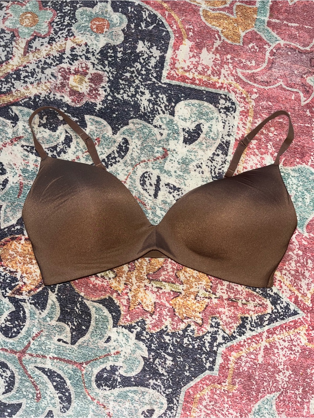 SKIMS Brown Seamless T-Shirt Bra